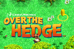 Over the Hedge title screen for GameBoy Advance